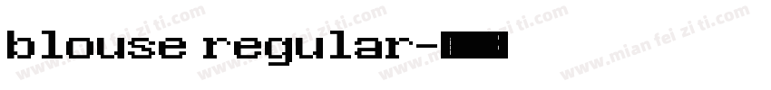 blouse regular字体转换
